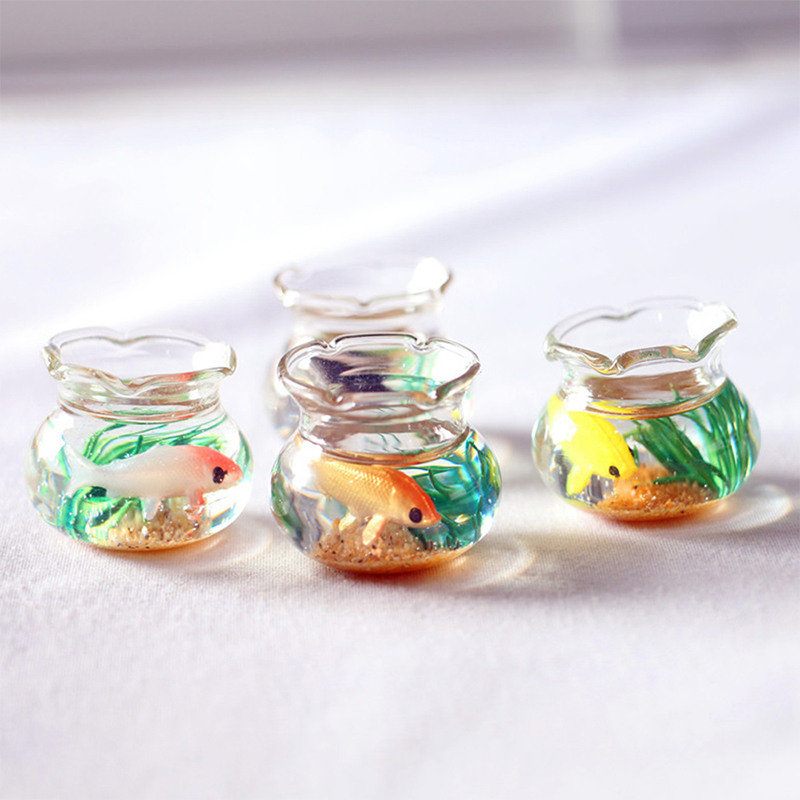 Fish Aquarium Home - Ev Süsü, Bebek Evi, Dekoratif Oyuncaklar,