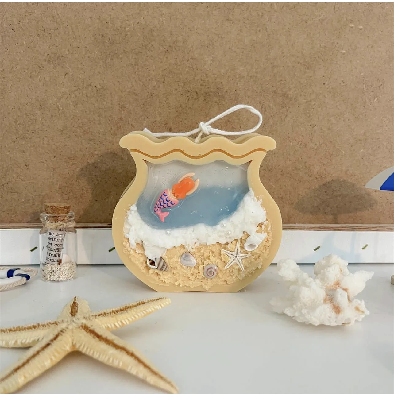 Balık Tankı Ay Şeklinde Mum Ka - Fish Aquarium Home incelemesi ve fiyatı