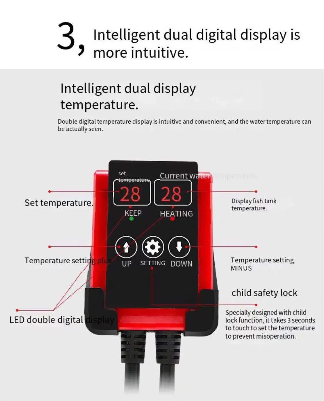 1000W Akvaryum Dalgıç Isıtıcı  - Fish Tank Heater incelemesi ve fiyatı