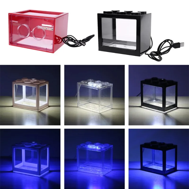 1L USB LED masaüstü Mini akvar - Aquarium Fish Betta incelemesi ve fiyatı